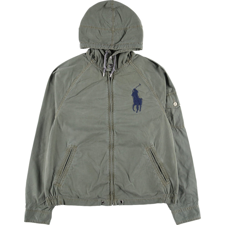 Ralph Lauren POLO by Ralph Lauren Big Pony Cotton Parka Men's M size cotton green type Vintage Second Hand