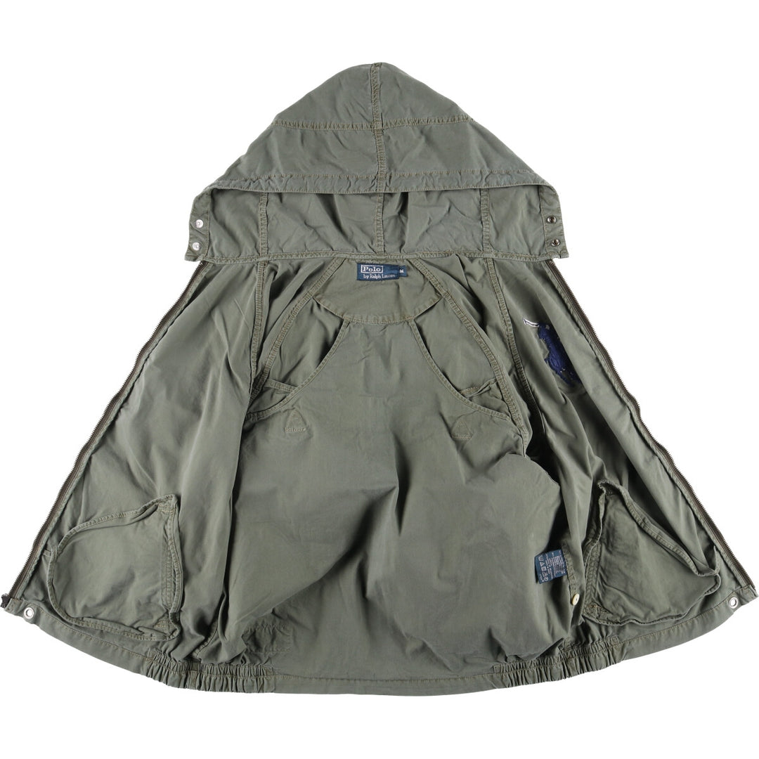 Ralph Lauren POLO by Ralph Lauren Big Pony Cotton Parka Men's M size cotton green type Vintage Second Hand