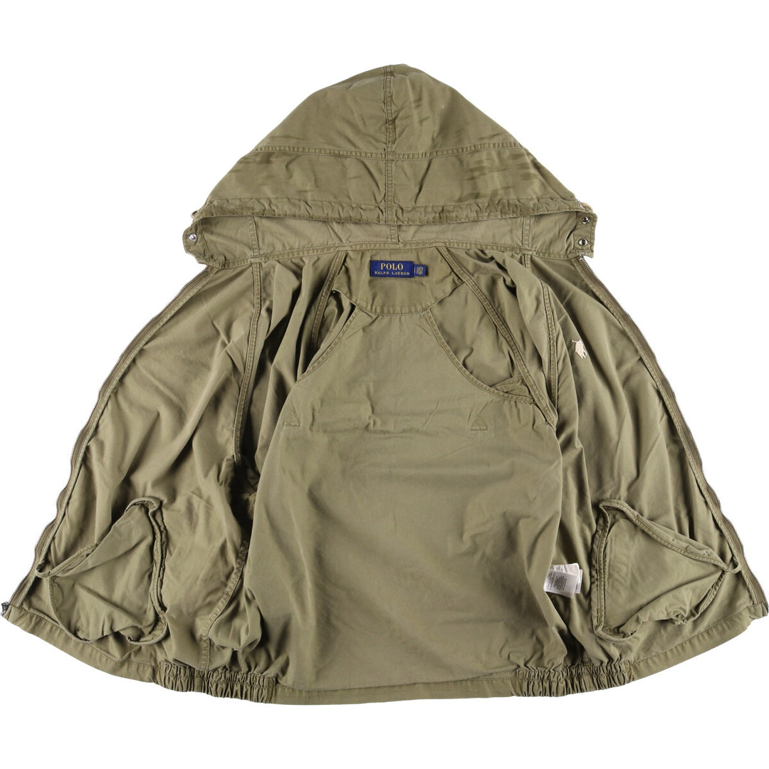 Ralph Lauren POLO RALPH LAUREN cotton hoodie, men's size L cotton Khaki type Vintage Second Hand