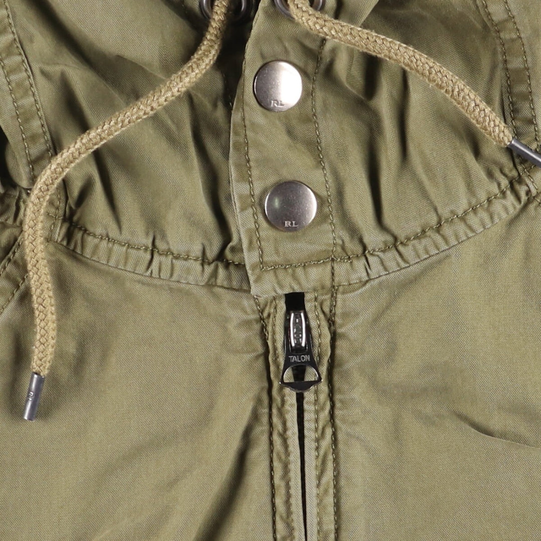 Ralph Lauren POLO RALPH LAUREN cotton hoodie, men's size L cotton Khaki type Vintage Second Hand