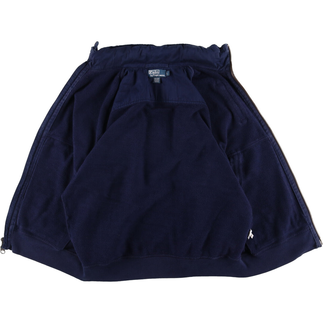 Ralph Lauren POLO by Ralph Lauren cotton jacket, men's size L cotton navy blue type Vintage Second Hand