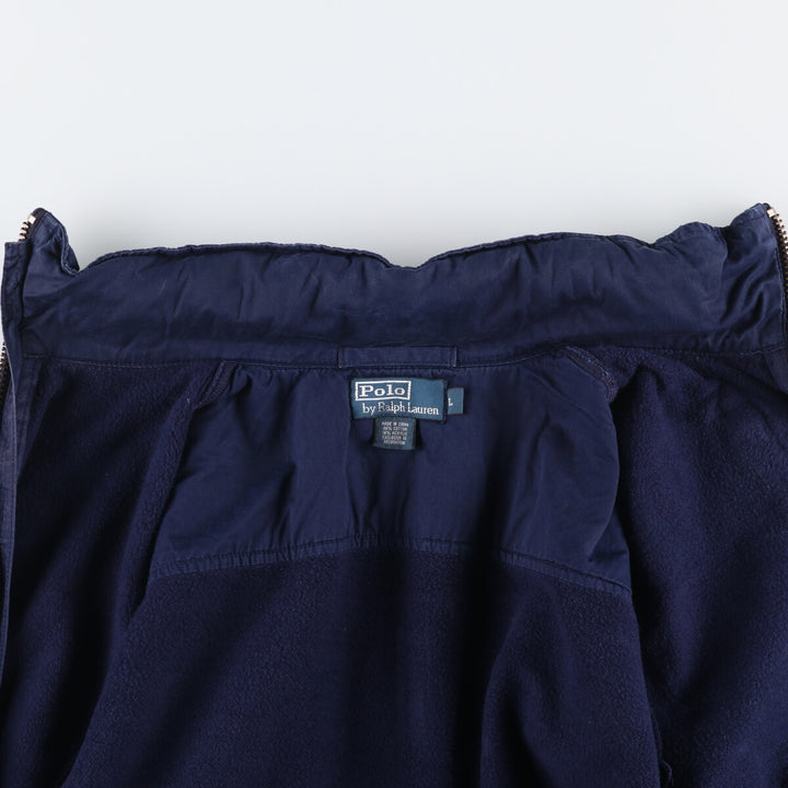 Ralph Lauren POLO by Ralph Lauren cotton jacket, men's size L cotton navy blue type Vintage Second Hand