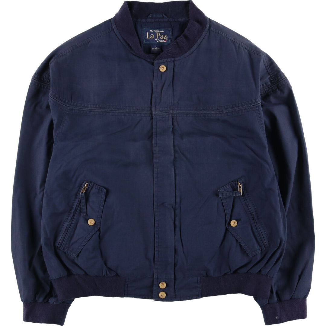 90'S Catalina La Paz Derby Jacket, Cup Shoulder, Men's Size L, Vintage cotton navy blue type Vintage Second Hand