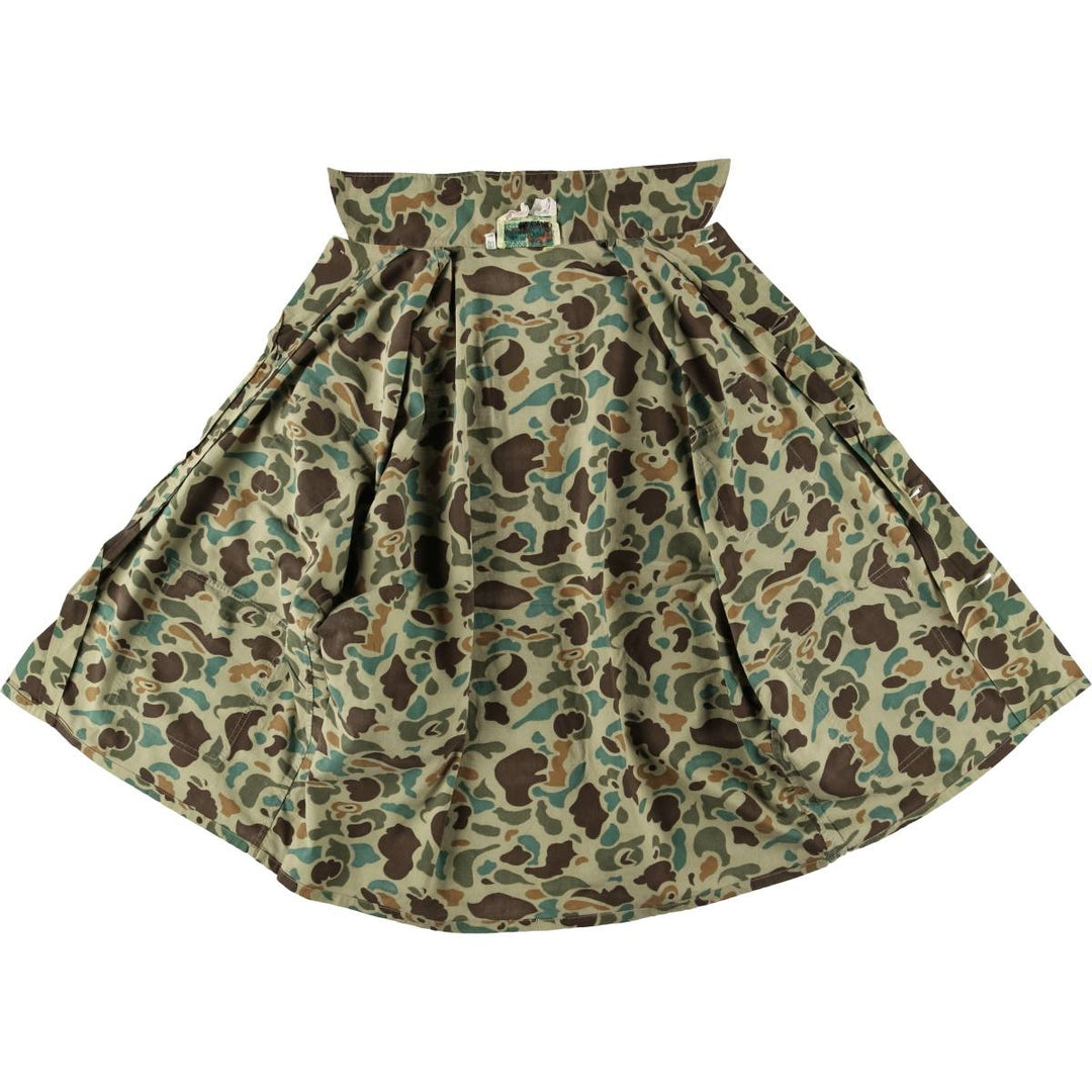 Vintage 1970'S World Famous Camouflage Duck Hunter Camo Cotton Jacket, Men's Size XL cotton Khaki type Vintage Second Hand