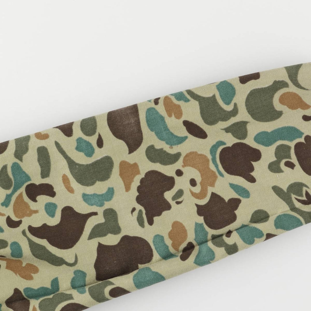 Vintage 1970'S World Famous Camouflage Duck Hunter Camo Cotton Jacket, Men's Size XL cotton Khaki type Vintage Second Hand