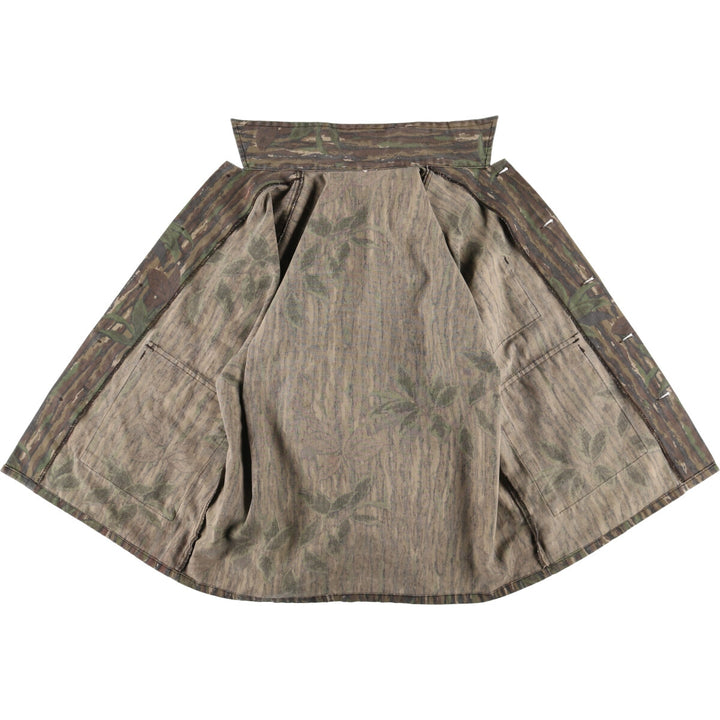 90'S Vintage Liberty Camouflage Pattern Realtree Camo Coverall, Made in USA, Men's Size L unclear brown type Vintage Second Hand