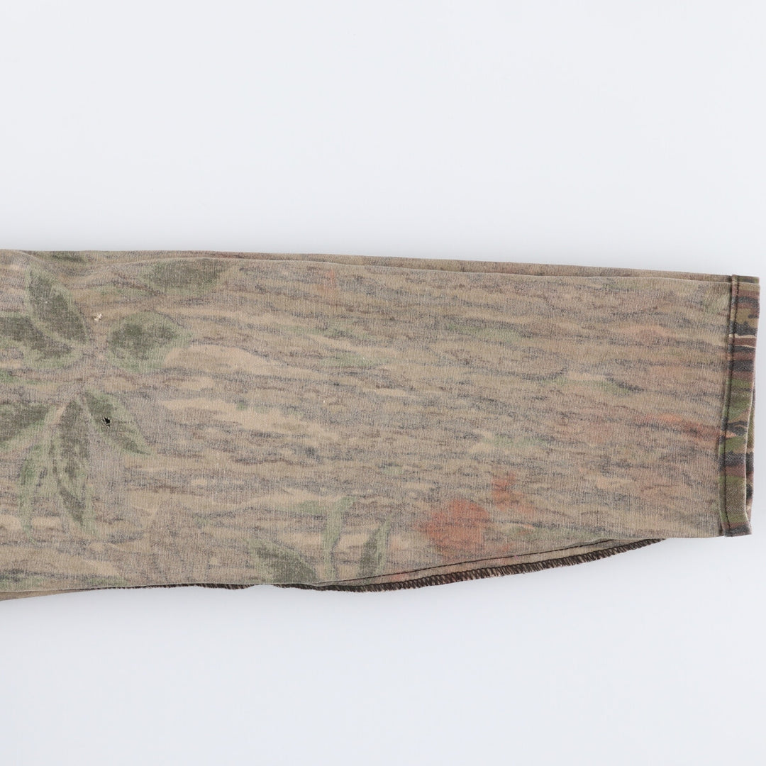 90'S Vintage Liberty Camouflage Pattern Realtree Camo Coverall, Made in USA, Men's Size L unclear brown type Vintage Second Hand