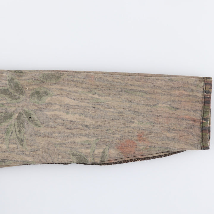 90'S Vintage Liberty Camouflage Pattern Realtree Camo Coverall, Made in USA, Men's Size L unclear brown type Vintage Second Hand