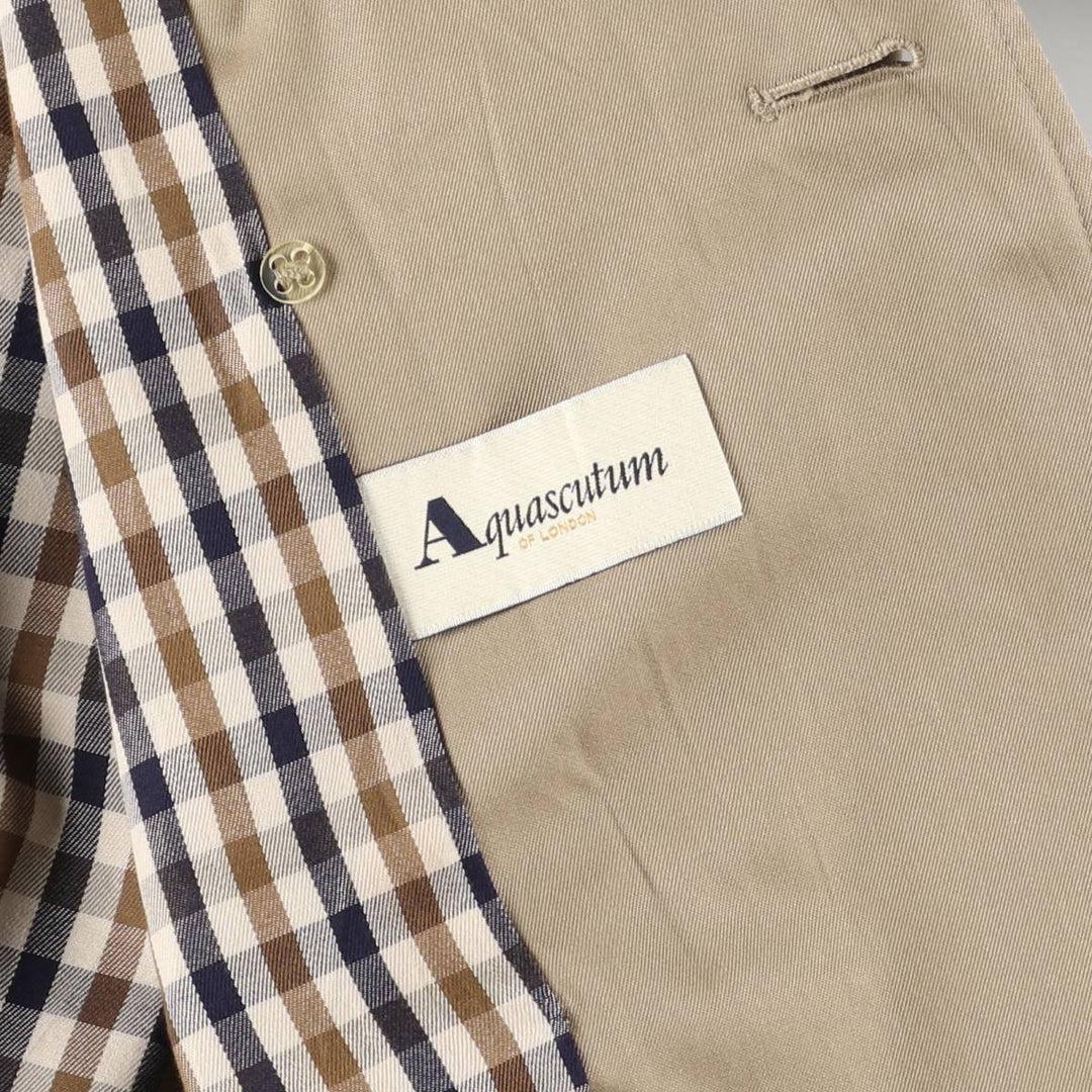 Aquascutum trench coat, made in the UK, women's size L cotton Beige type Vintage Second Hand