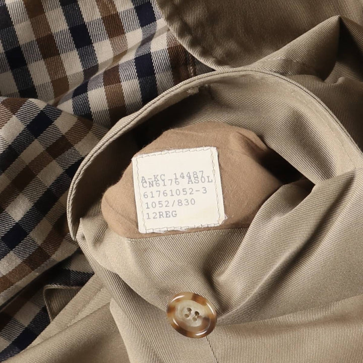 Aquascutum trench coat, made in the UK, women's size L cotton Beige type Vintage Second Hand