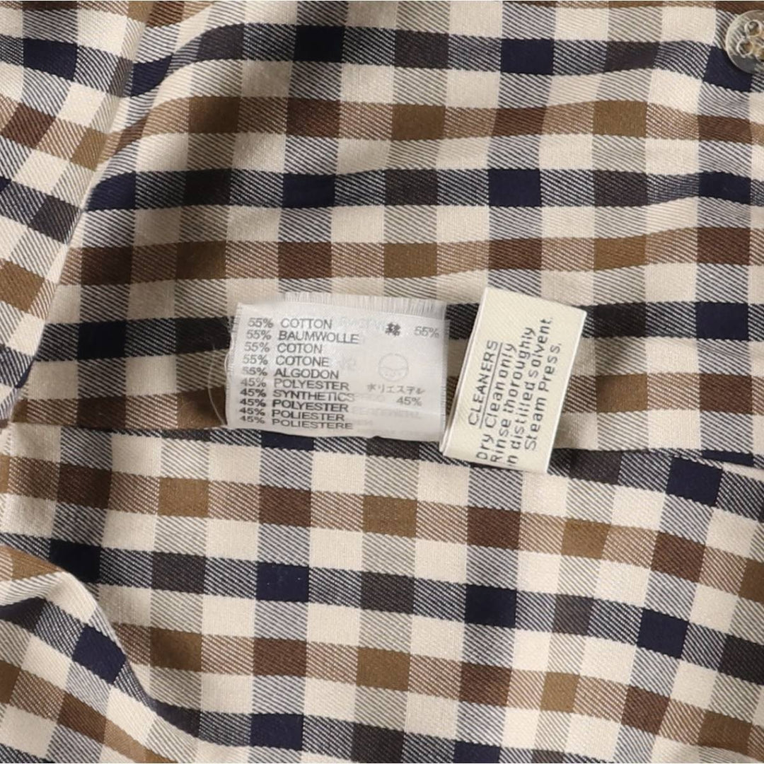 Aquascutum trench coat, made in the UK, women's size L cotton Beige type Vintage Second Hand