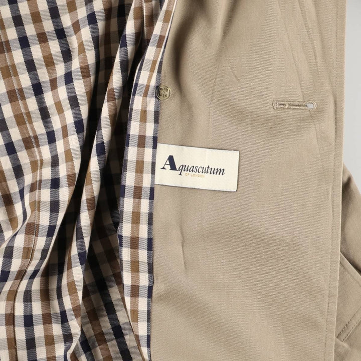 Aquascutum trench coat, made in the UK, women's size L cotton Beige type Vintage Second Hand