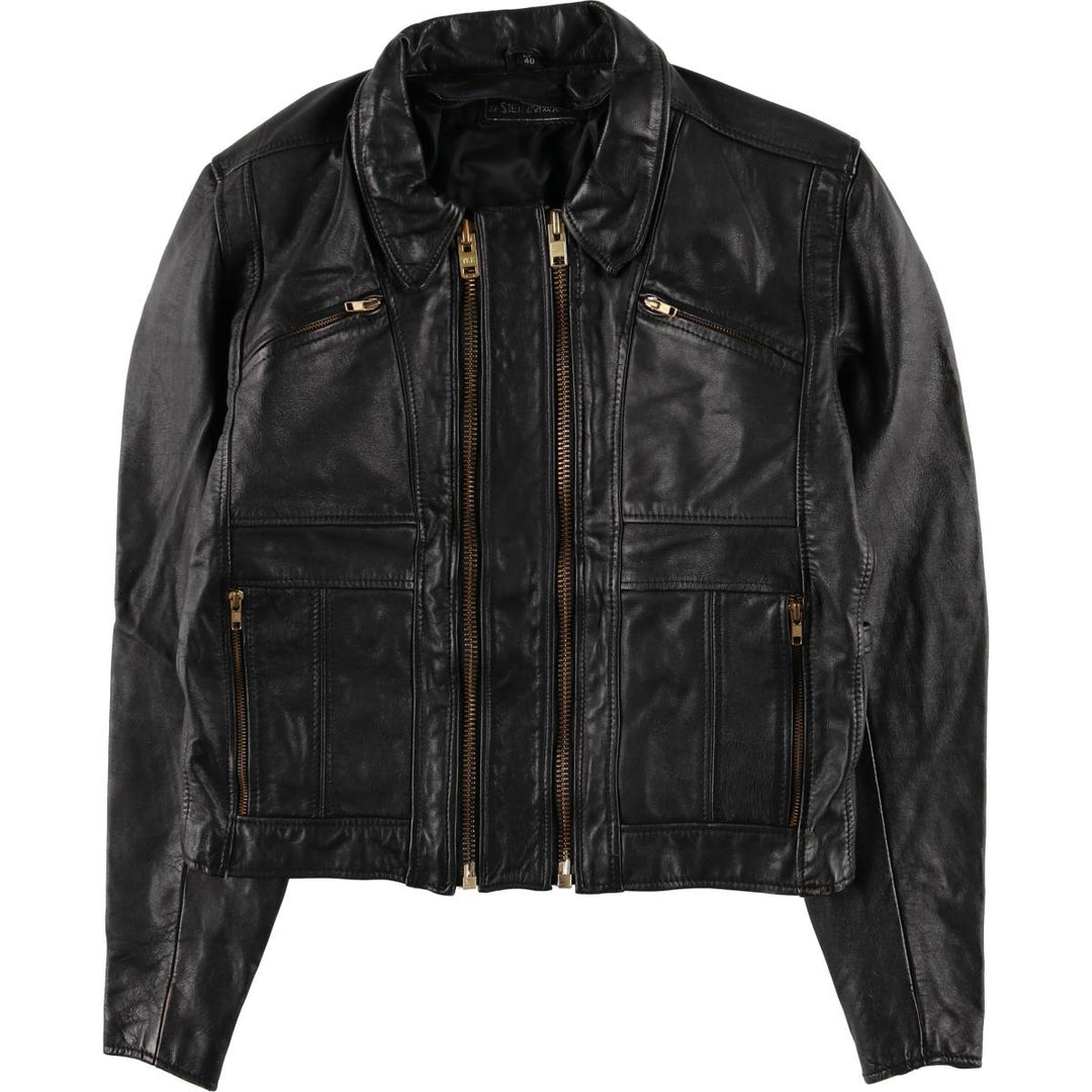 STEINMARK Vintage Single Rider Jacket, Men's Size M genuine leather black type Vintage Second Hand