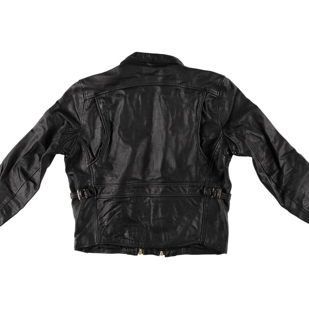 STEINMARK Vintage Single Rider Jacket, Men's Size M genuine leather black type Vintage Second Hand