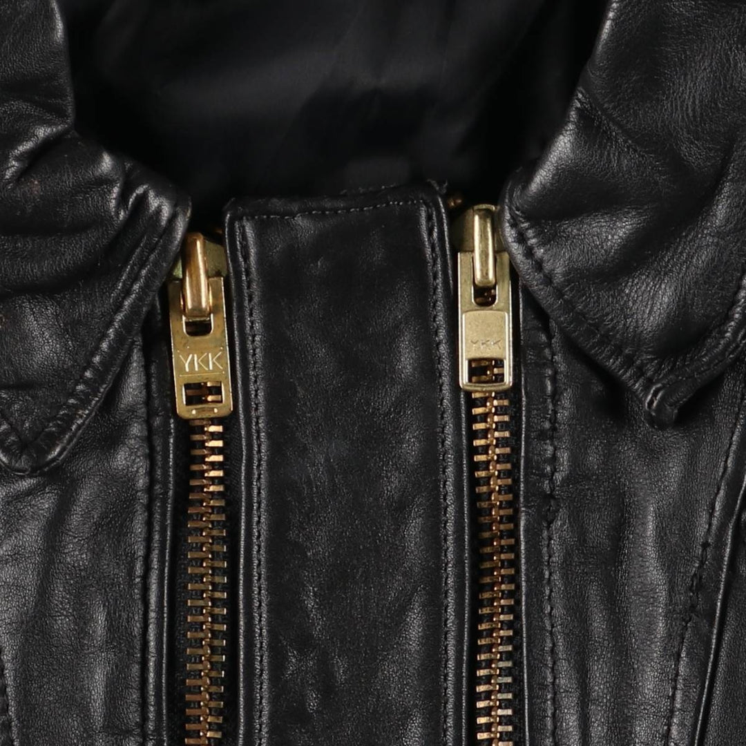 STEINMARK Vintage Single Rider Jacket, Men's Size M genuine leather black type Vintage Second Hand