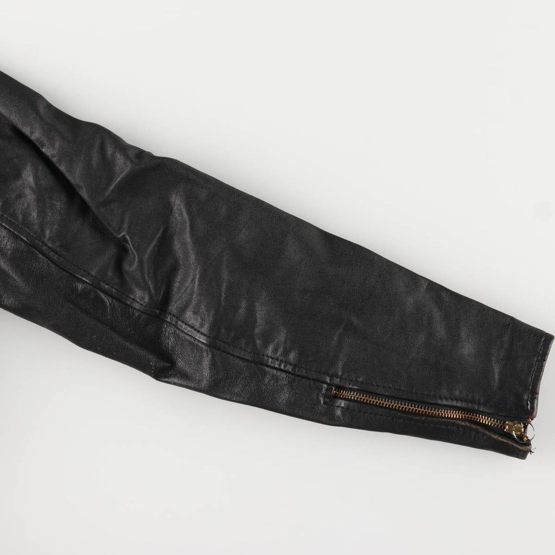 STEINMARK Vintage Single Rider Jacket, Men's Size M genuine leather black type Vintage Second Hand