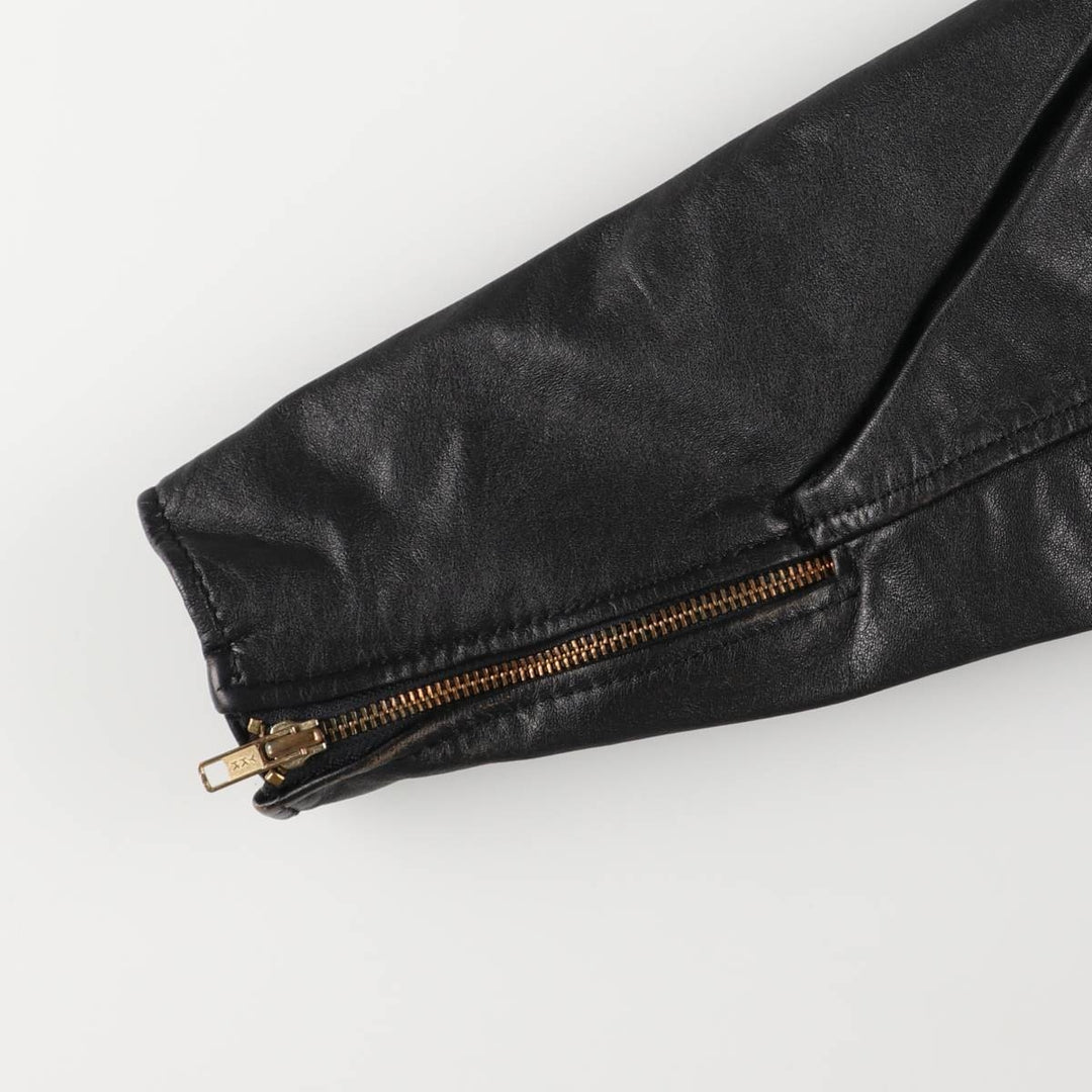 STEINMARK Vintage Single Rider Jacket, Men's Size M genuine leather black type Vintage Second Hand