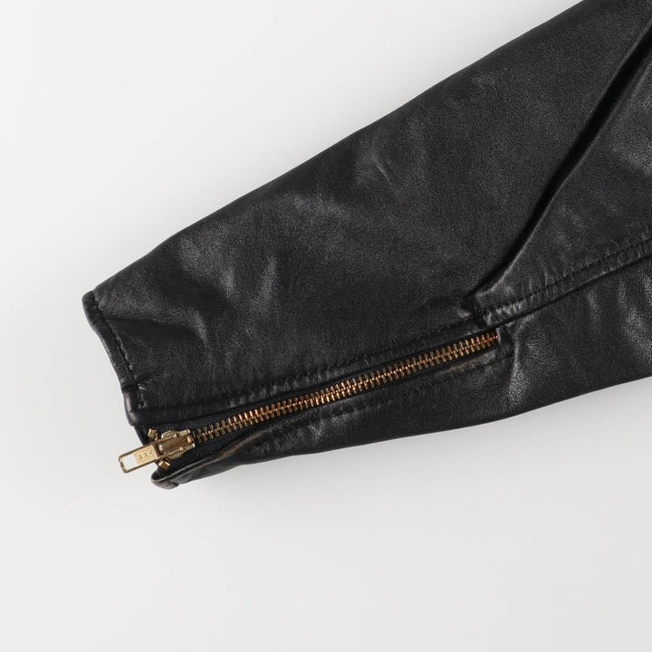 STEINMARK Vintage Single Rider Jacket, Men's Size M genuine leather black type Vintage Second Hand