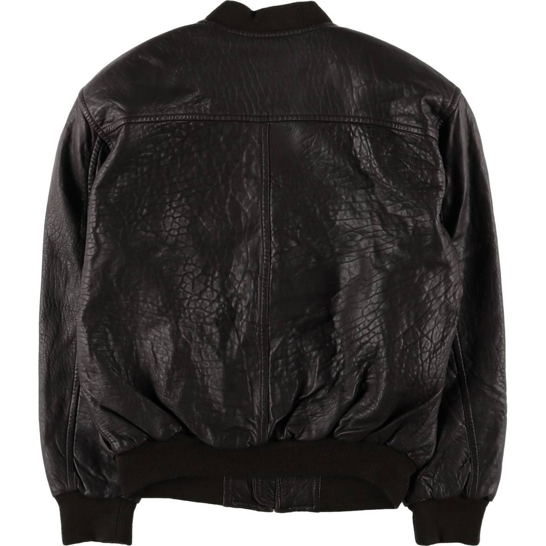 Vintage OAKLAND leather blouson, size M, men's genuine leather brown type Vintage Second Hand