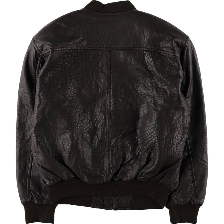 Vintage OAKLAND leather blouson, size M, men's genuine leather brown type Vintage Second Hand