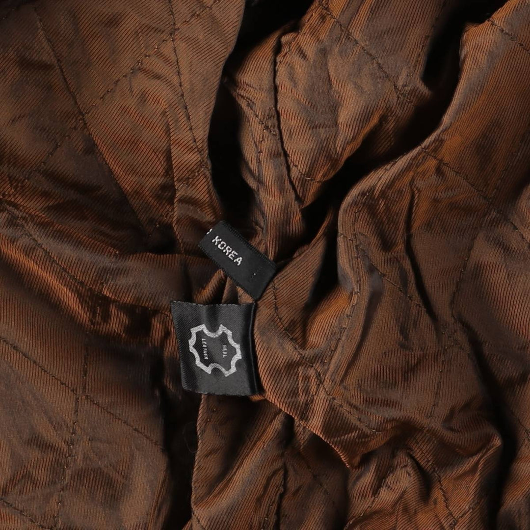 Vintage OAKLAND leather blouson, size M, men's genuine leather brown type Vintage Second Hand