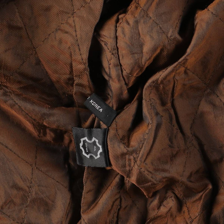 Vintage OAKLAND leather blouson, size M, men's genuine leather brown type Vintage Second Hand