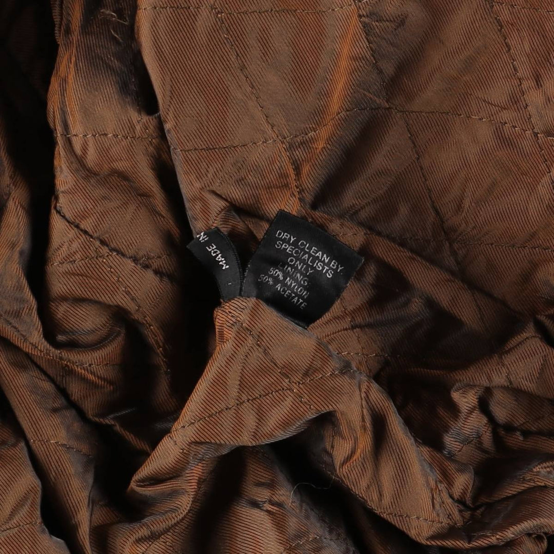 Vintage OAKLAND leather blouson, size M, men's genuine leather brown type Vintage Second Hand