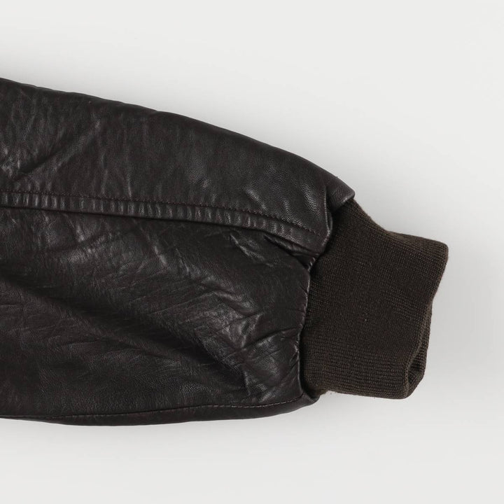 Vintage OAKLAND leather blouson, size M, men's genuine leather brown type Vintage Second Hand