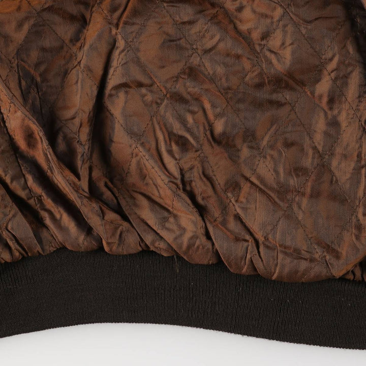 Vintage OAKLAND leather blouson, size M, men's genuine leather brown type Vintage Second Hand