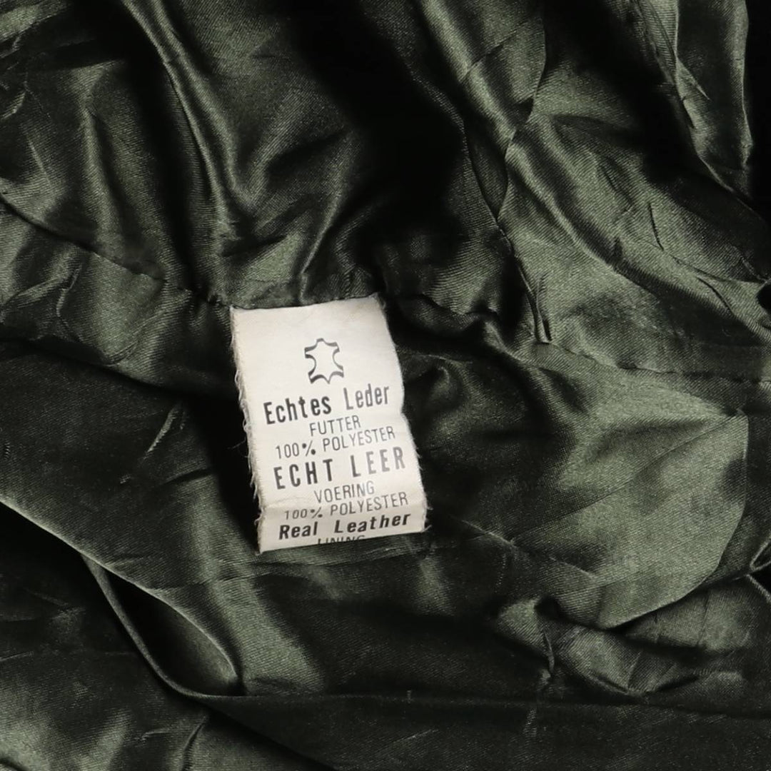 Vintage leather blouson, size L, for men genuine leather black type Vintage Second Hand