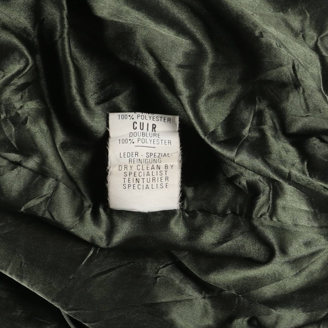 Vintage leather blouson, size L, for men genuine leather black type Vintage Second Hand