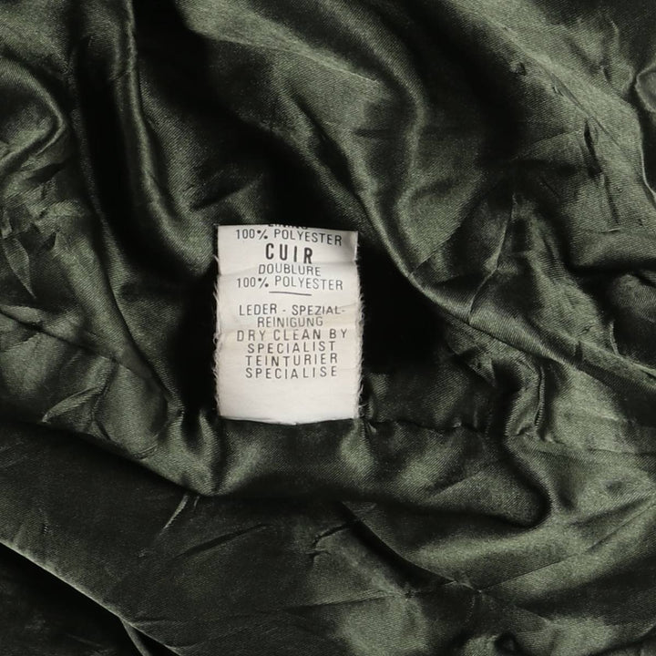 Vintage leather blouson, size L, for men genuine leather black type Vintage Second Hand