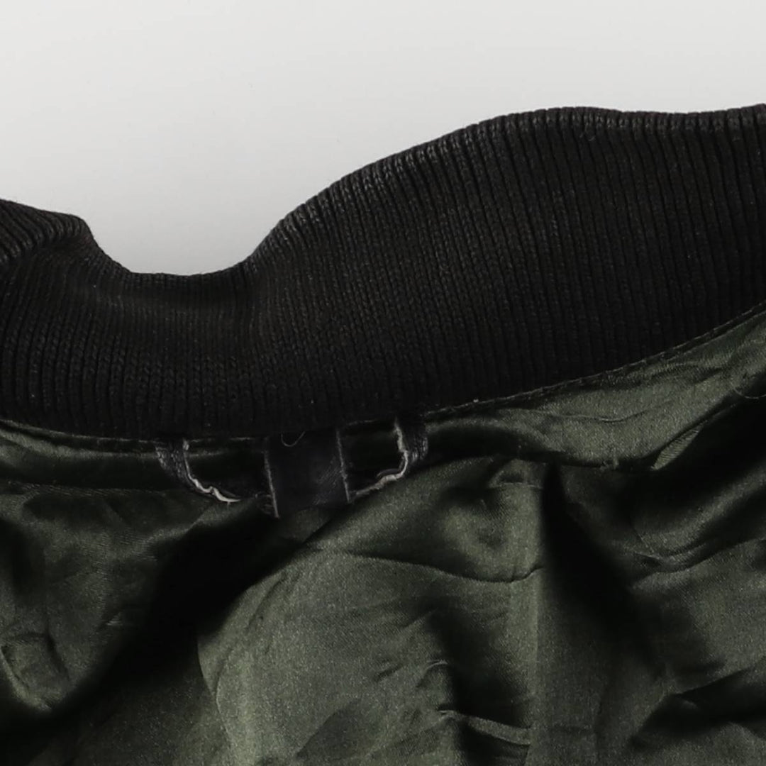 Vintage leather blouson, size L, for men genuine leather black type Vintage Second Hand