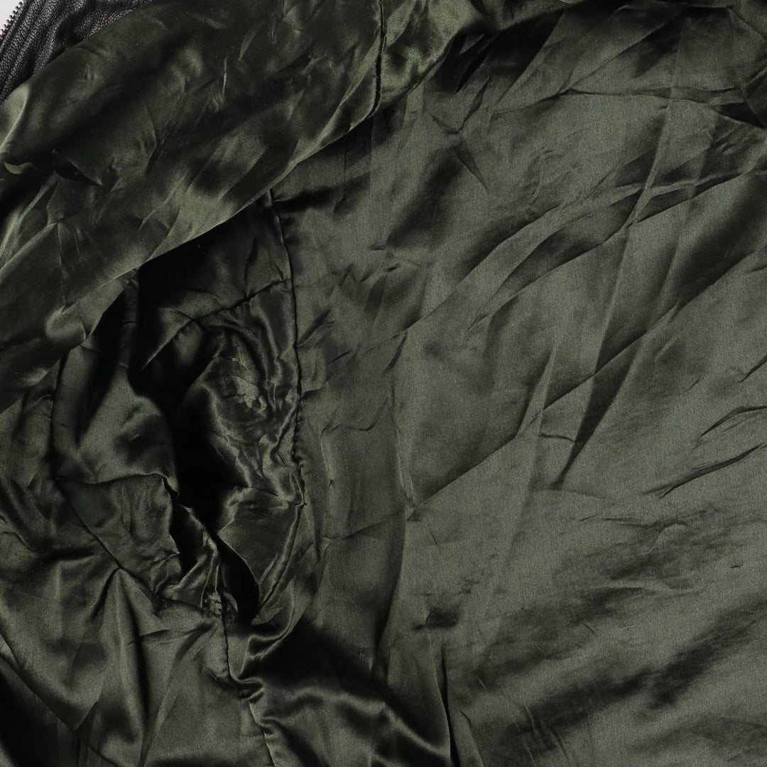 Vintage leather blouson, size L, for men genuine leather black type Vintage Second Hand
