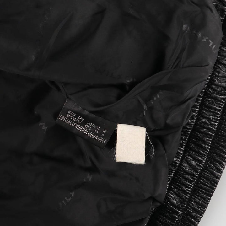 90s~ Wilsons Leather Padded Leather Blouson, Men's XL genuine leather black type Vintage Second Hand