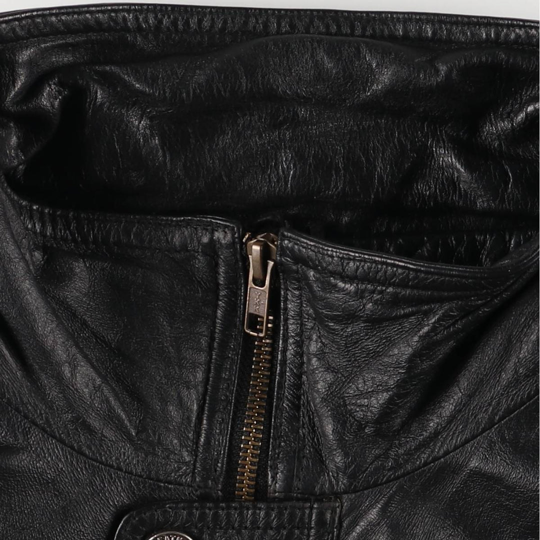 90s~ Wilsons Leather Padded Leather Blouson, Men's XL genuine leather black type Vintage Second Hand