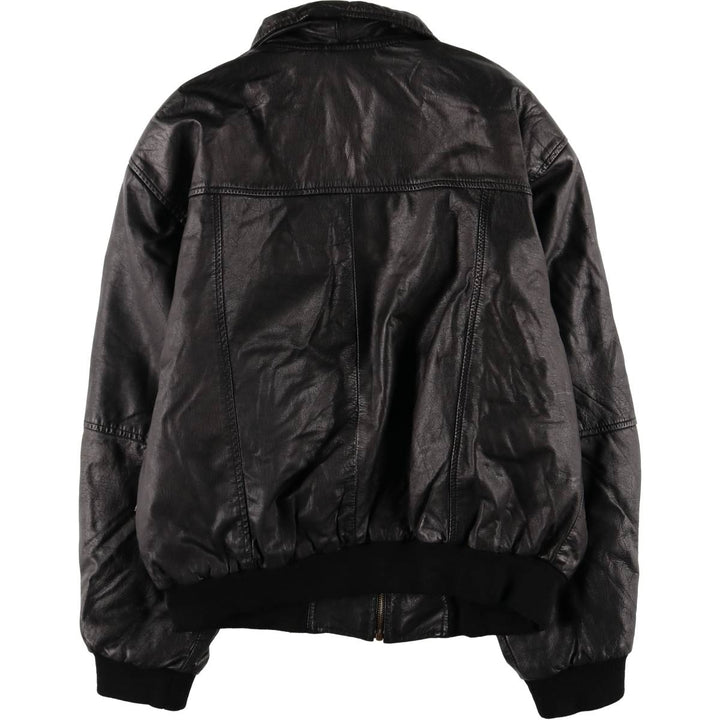 EASTWOOD Vintage Swing Top Padded Leather Blouson, Men's XL genuine leather black type Vintage Second Hand