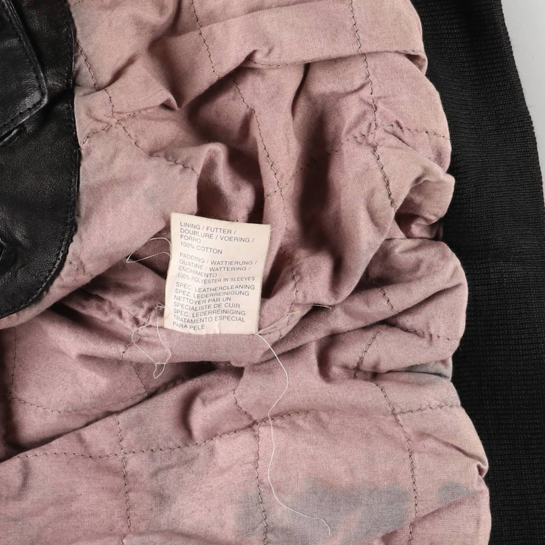 EASTWOOD Vintage Swing Top Padded Leather Blouson, Men's XL genuine leather black type Vintage Second Hand