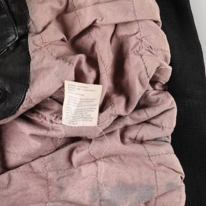 EASTWOOD Vintage Swing Top Padded Leather Blouson, Men's XL genuine leather black type Vintage Second Hand