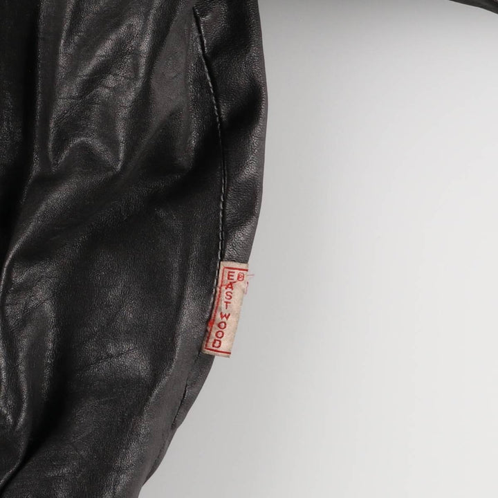 EASTWOOD Vintage Swing Top Padded Leather Blouson, Men's XL genuine leather black type Vintage Second Hand