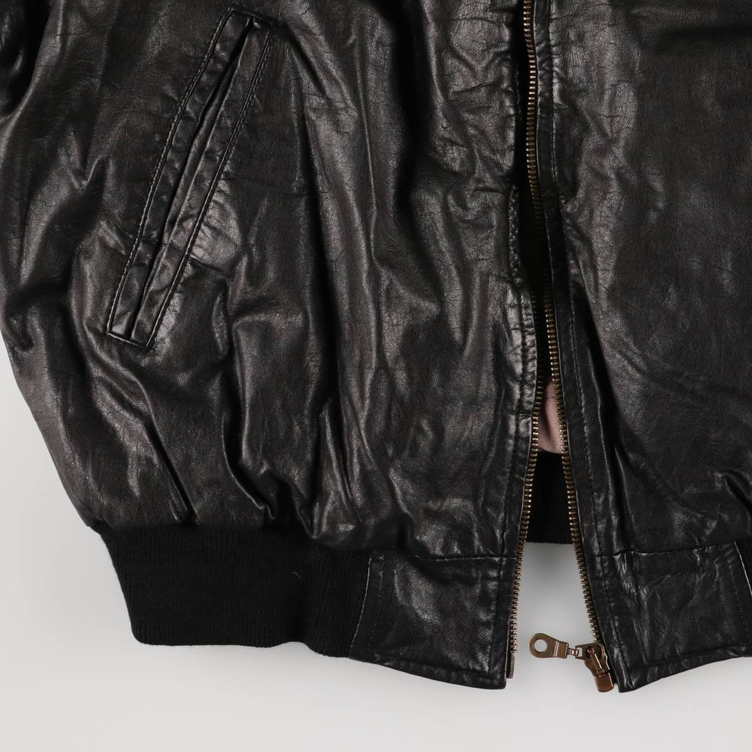 EASTWOOD Vintage Swing Top Padded Leather Blouson, Men's XL genuine leather black type Vintage Second Hand