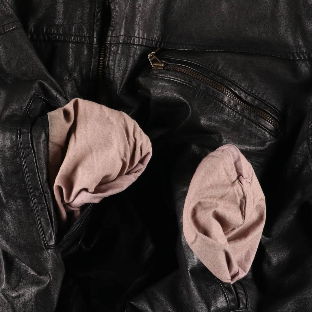 EASTWOOD Vintage Swing Top Padded Leather Blouson, Men's XL genuine leather black type Vintage Second Hand