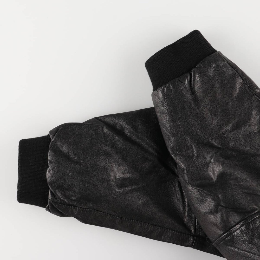 EASTWOOD Vintage Swing Top Padded Leather Blouson, Men's XL genuine leather black type Vintage Second Hand