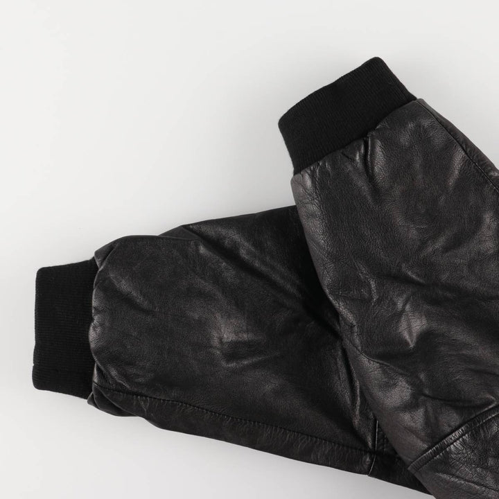 EASTWOOD Vintage Swing Top Padded Leather Blouson, Men's XL genuine leather black type Vintage Second Hand