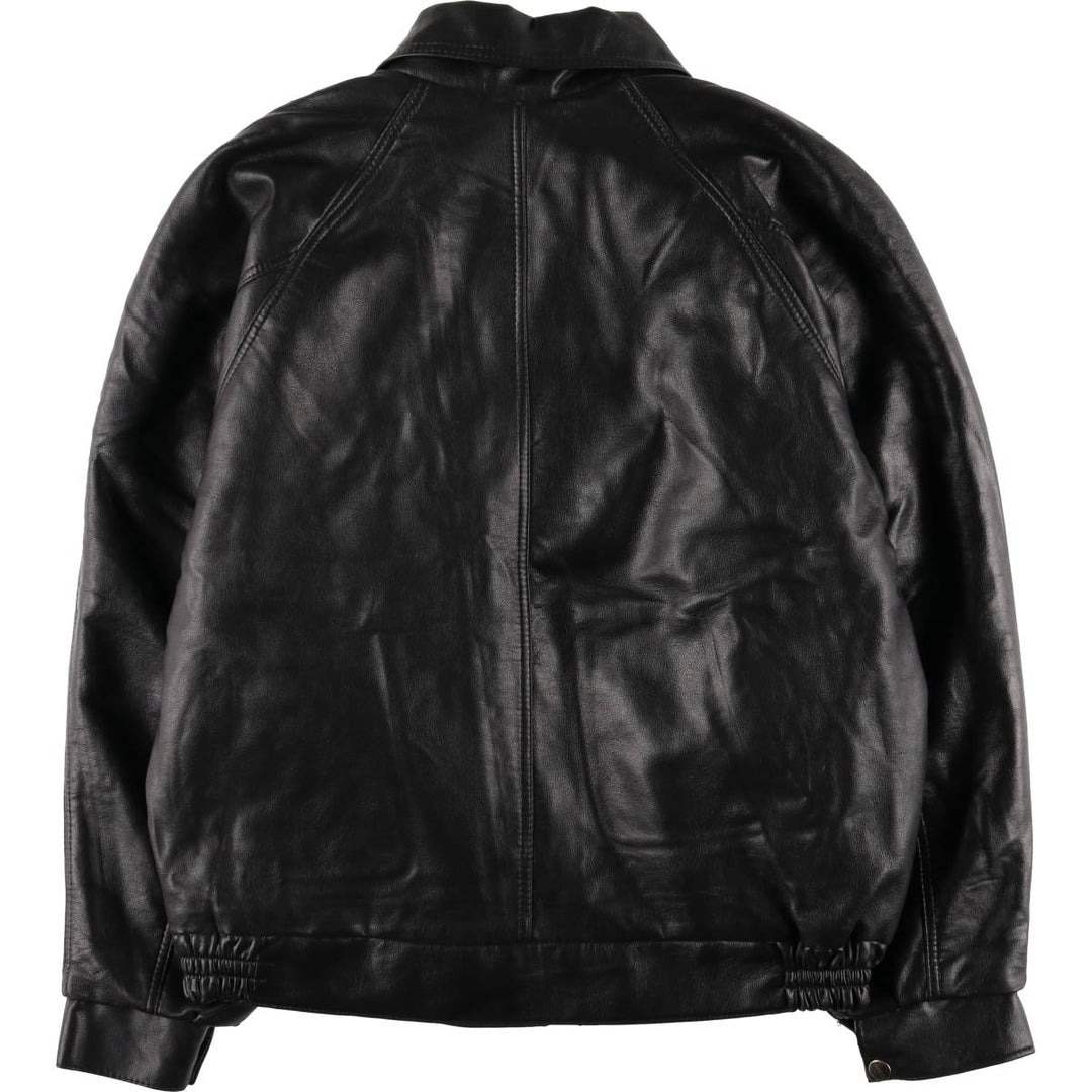 PARTNERS Men's Vintage Leather Flight Jacket, Size XL unclear black type Vintage Second Hand