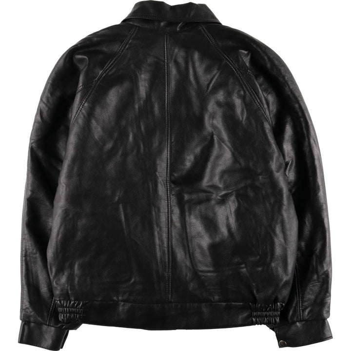PARTNERS Men's Vintage Leather Flight Jacket, Size XL unclear black type Vintage Second Hand