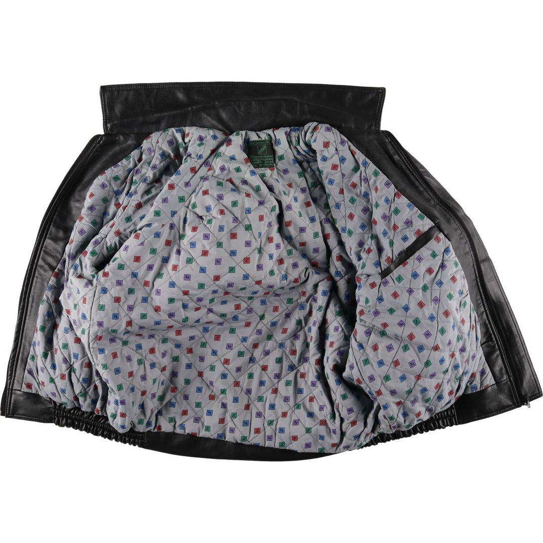 PARTNERS Men's Vintage Leather Flight Jacket, Size XL unclear black type Vintage Second Hand