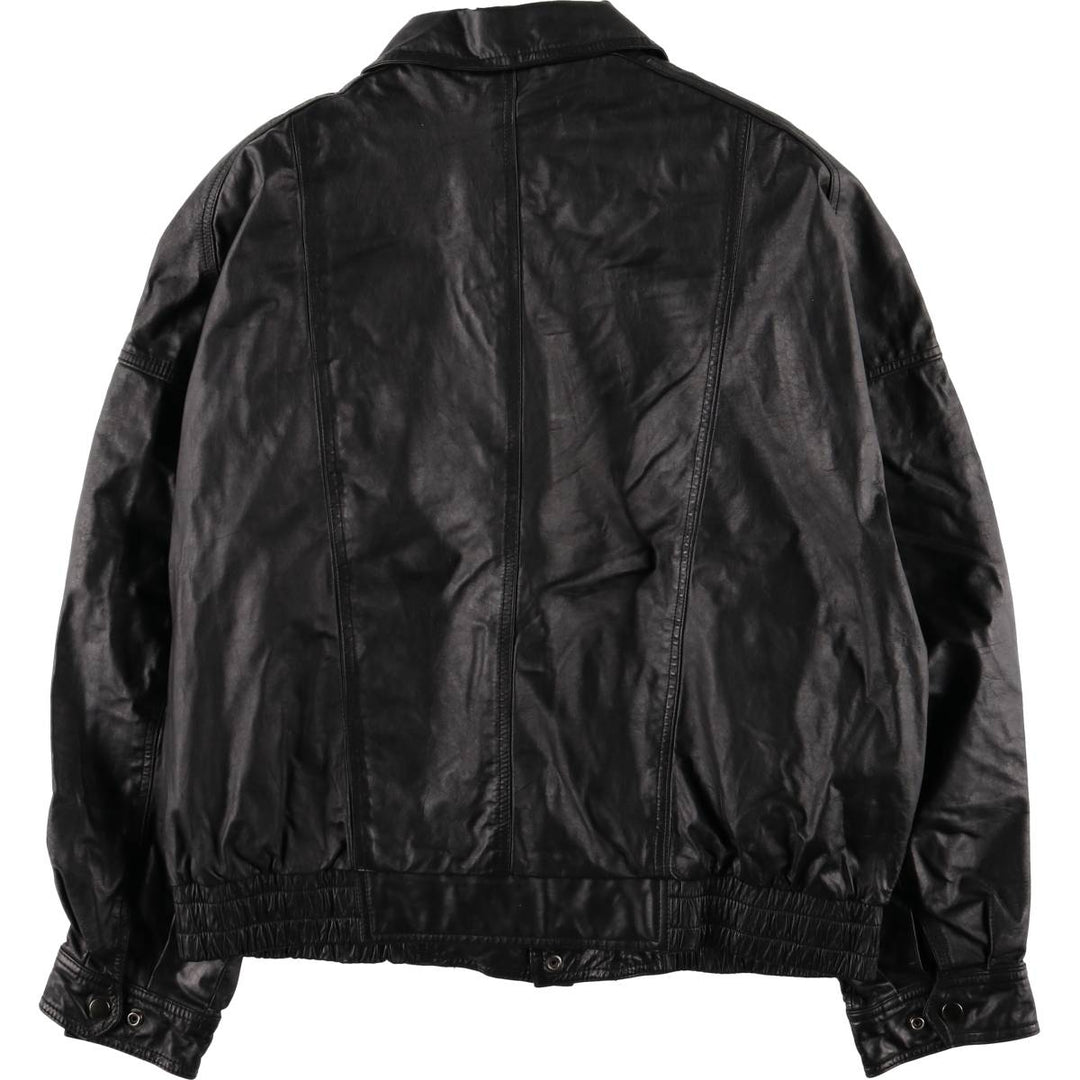 90'S - Wilsons Leather Vintage Leather Flight Jacket, Men's XL genuine leather black type Vintage Second Hand