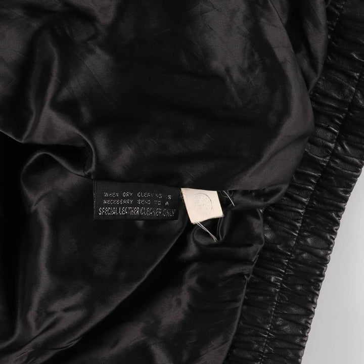 90'S - Wilsons Leather Vintage Leather Flight Jacket, Men's XL genuine leather black type Vintage Second Hand