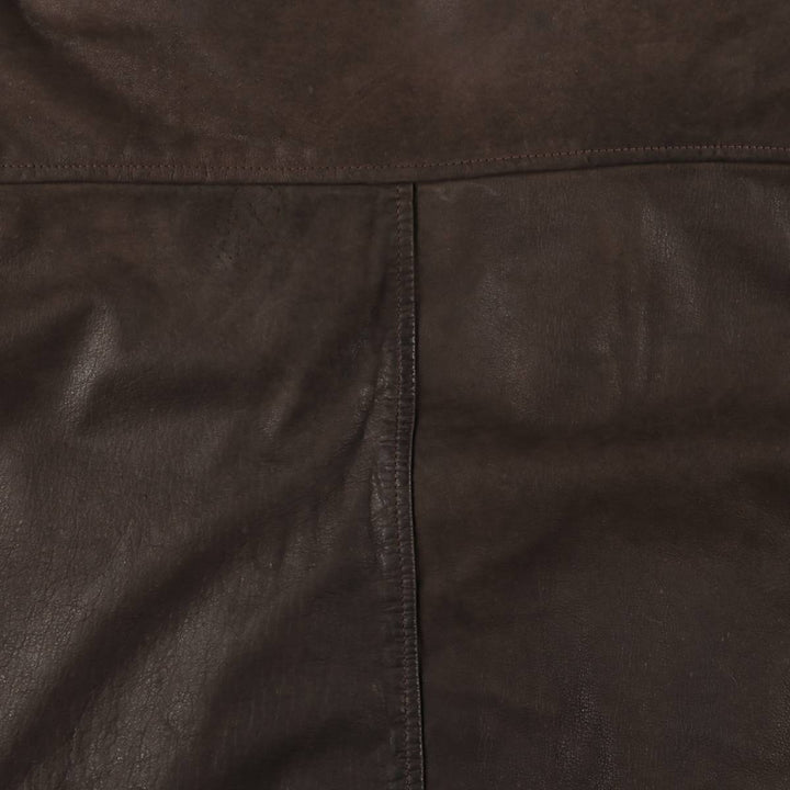 Steer Brand A-2 Type Padded Leather Flight Jacket, Men's Size Medium genuine leather brown type Vintage Second Hand